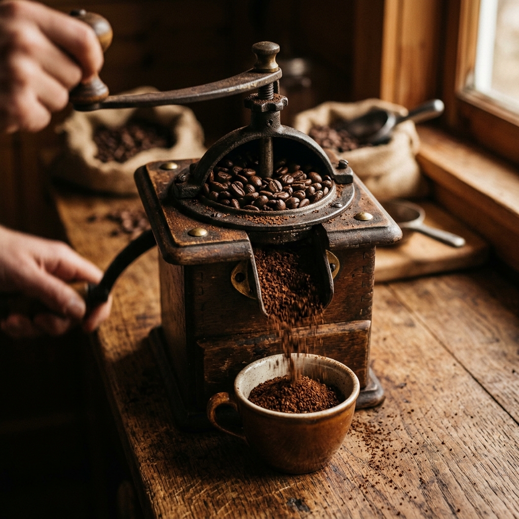 Vintage coffee grinder